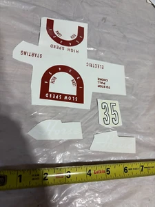 Johnson 1957 35 HP Vintage Outboard Engine Decal Set #10 - Picture 1 of 3