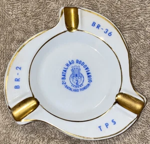 Vtg. Ashtray BR-2 Batalháo Rodoviario BR-36 TPS Potcelana Schmidt S Catarina - Picture 1 of 6