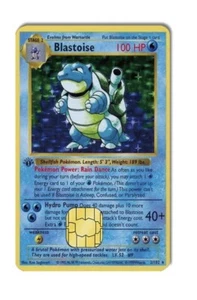 Blastoise 1st Edition Credit Card Skin Decal Pokemon - Picture 1 of 1