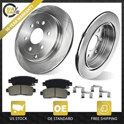 Rear Rotors Brake Pads for GMC Acadia Limited Chevy Traverse - Image 1 of 4