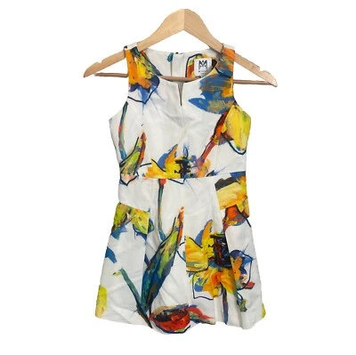 Milly Minis Of New York Milly Pop Art Floral Racerback Dress 10 Girls Sleeveless - Image 1 of 4