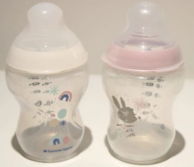 Tommee Tippee Baby Bottles Closer To Nature Slow Flow 9oz 2pk *No Packaging* - Image 1 of 3