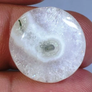 21 CT NATURAL STALACTITE SOLAR QUARTZ ROUND CABOCHON PENDANT GEMSTONE FF-520 - Picture 1 of 5