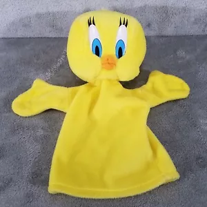 "Burattino a mano vintage 1994 Warner Bros peluche giallo tweety uccellino giocattolo imbottito 12" - Foto 1 di 6