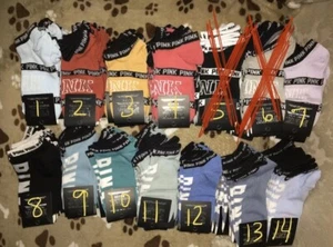 (5) pairs RANDOM Victoria Secret/VS Pink- SOCKS - Picture 1 of 2