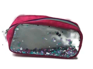 Rosa Glitzer Staub Make-up Schule Zubehör Kulturbeutel Reisetasche A4 - Bild 1 von 7