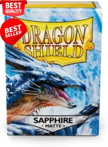 Dragon Shield Matte Standard Size Card Sleeves, Sapphire, (100 Sleeves) - Picture 1 of 12