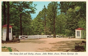 Roosevelt Bump Gate Sentry Houses FDR Warm Springs Georgia GA Vintage Postcard - Picture 1 of 2