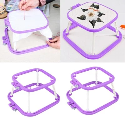 Crosses Stitching Hoop Double Layer Embroidery Frame Desk Embroidery Hoop - Image 1 of 4