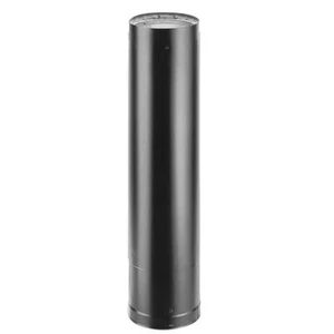 DVL 6 in. x 40 in. - 68 in. Telescoping Chimney Stove Pipe in Black - Picture 1 of 1