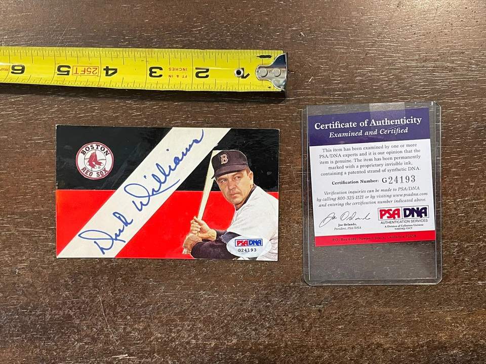 Dick Williams Red Sox Autographed Auto Signed 3x5 PSA/DNA *Noles2148* - Image 1 of 1
