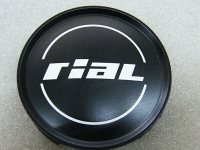 Original RIAL M10 Nabenkappe 71 75 mm schwarz N 12 Nabendeckel Felgenkappe N12 - Bild 1 von 3