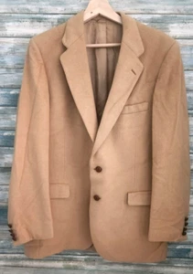 Lanvin Paris New York Mens Camel Hair Sport Coat/Suit Jacket Blazer - Size 42 - Picture 1 of 14