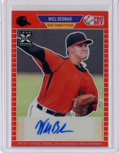 2021 Leaf Pro Set Metal '89 Rainbow Red #PAWB1 Will Bednar RC AUTO - Picture 1 of 2