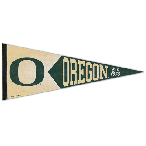 OREGON DUCKS EST 1876 VAULT ROLL UP PREMIUM FELT PENNANT 12"x30" NEW WINCRAFT Cover