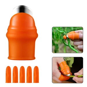 6/12x Gardening-Tool Plucking Finger Cutter Thumb Knife Vegetable Garden Cutting - Picture 1 of 15