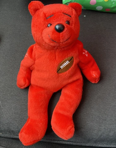 Reggie Jackson "Super Joe" Joe Montana Red  8" Beanie Bear Cover