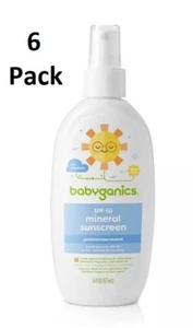 Babyganics Mineral Sunscreen SPF 50 Pump Spray, 6 fl oz - Pack of 6 - Picture 1 of 2