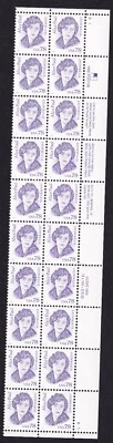 Scott #2943 Alice Paul Plate Block Of 20 Stamps - MNH - Image 1 of 2