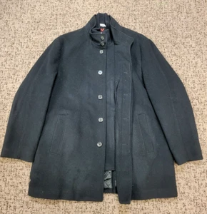 CARDINAL OF CANADA Over Coat Jacket Men 50 2XL XXL Black Removable Bib 100% WOOL - Picture 1 of 9