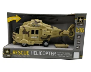 US Army Military Friction Powered Rescue Helicopter mit Militärzubehör  - Bild 1 von 7