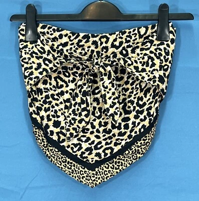 HOLLISTER Bronceado Leopardo Calles NUDO DELANTERO Sin Tirantes ATRÁS Bufanda Bañera Top XS Foto 1 de 4