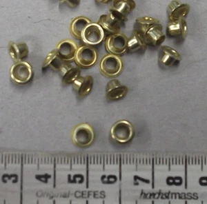 Kleine Ösen Farbe gold, 50 Stück #2863# - Bild 1 von 1