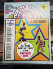 1978 Cincinnati Reds all star gallery yearbook SSPC uncut card sheet