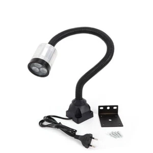 Lathe Lamp LED Tool Machine Light Long Arm 6W Work Light Gooseneck Fixed Base - Picture 1 of 9
