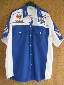 Chemise Valentino Rossi Fiat Vale 46 Yamaha Team Racing brodé Patch - XL - Imagen 1 de 4