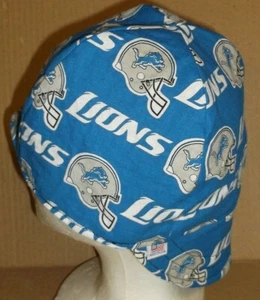 NFL Detroit Lions  sc Custom Made Construction, Welder, Pipe-fitter, Biker Hat - Picture 1 of 1