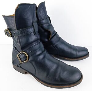 Fiorentini + Baker Eternity Womens Black Leather Biker Boots Size EU 36 / US 6