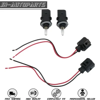 2PCS Front Turn Signal Light Socket＆Bulbs＆Plug For Volkswagen Passat 2006-2010 Foto 1 de 4