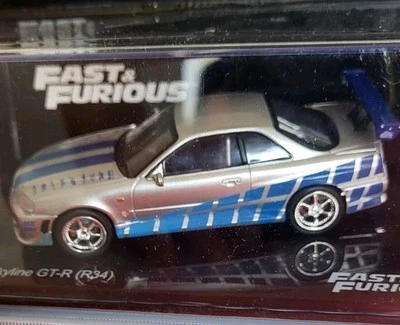 Nissan Skyline GT-R R34 1999  Fast & Furious 1/43 MEGA RARO! Paul Walker !  - Immagine 1 di 3