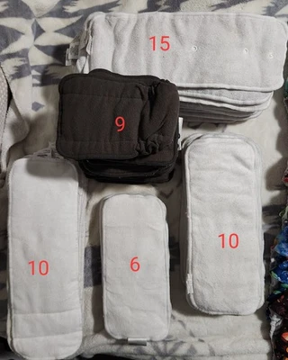 Reusable Cloth Diapers With Inserts, Liners - Image 1 of 4