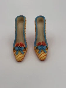 Zapato My Treasures 1999 tacón alto amarillo decoración coleccionable estado usado - Imagen 1 de 7