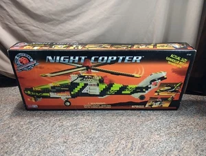 Vintage 1998 Mega Bloks Night Copter Helicopter 9740 Sealed BOX Brand New - Imagen 1 de 7