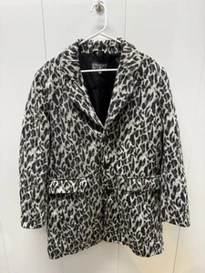 Straight to Hell Wanda Teddy-Mantel Leopardenmuster Kunstfell Größe Medium Wollmischung - Bild 1 von 5