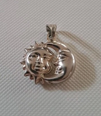 Ciondolo Argento 925/1000 - Silver SOLE e LUNA - Style Pendant da 1,6 grammi - Immagine 1 di 2