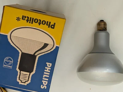 Philips photolita NM 250v 500wb22 lamp - Type PF 218 B/49 Made in Holland - Image 1 of 4