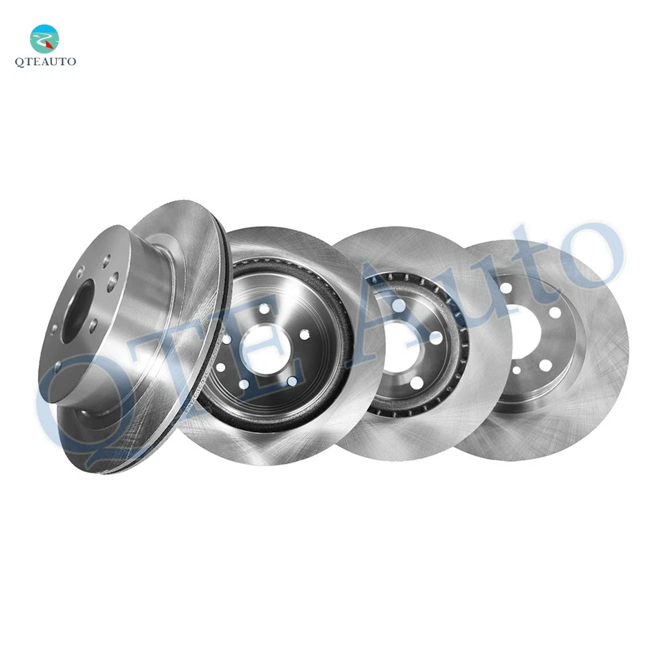 Set of 4 Front 240 mm-Rear 160 mm Brake Disc Rotors For 2003-2005 Infiniti G35 - Image 1 of 4