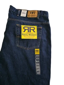 Real Ranch Premium Herren 46X33 Lower Rise Relaxed Fit Denim Jeans Cowboy Country - Bild 1 von 5