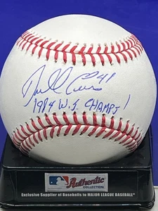 DARRELL EVANS DETROIT TIGERS  1984 WS CHAMPS BECKETT SIGNED OML BASEBALL - Picture 1 of 2