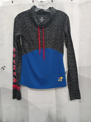 Pullover ajustado para mujer Coliseo negro/real Kansas Jay halcón a escala cuello falso S Foto 1 de 4