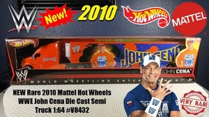 NUEVO Semirremolque fundido a presión Mattel Hot Wheels WWE John Cena 2010 raro 1:64 #V8432 - Imagen 1 de 7