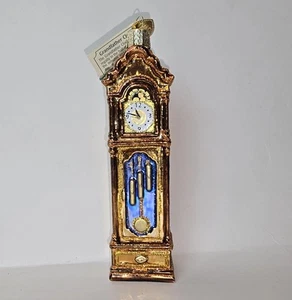 Alte Welt Weihnachten Standuhr Glas Ornament 32382 mit Box - 2019 Deko - Bild 1 von 23