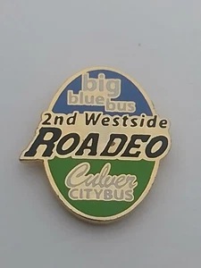 Culver City Big Blue Bus 2nd Westside Rodeo Pin - Picture 1 of 4