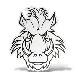 Sticker CINGHIALE Adesivo Parete Decal Laptop Mural Vinile Casco Car Moto Camper - Imagen 1 de 7