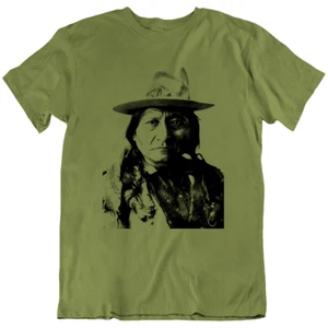 T-Shirt T-Shirt Sitting Bull Indianer Häuptling Indianer Krieger Geschenk Neu - Bild 1 von 13