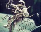EDWARD H WHITE / JIM McDIVITT Signed Photograph - Gemini 4 Space Walk - Preprint
